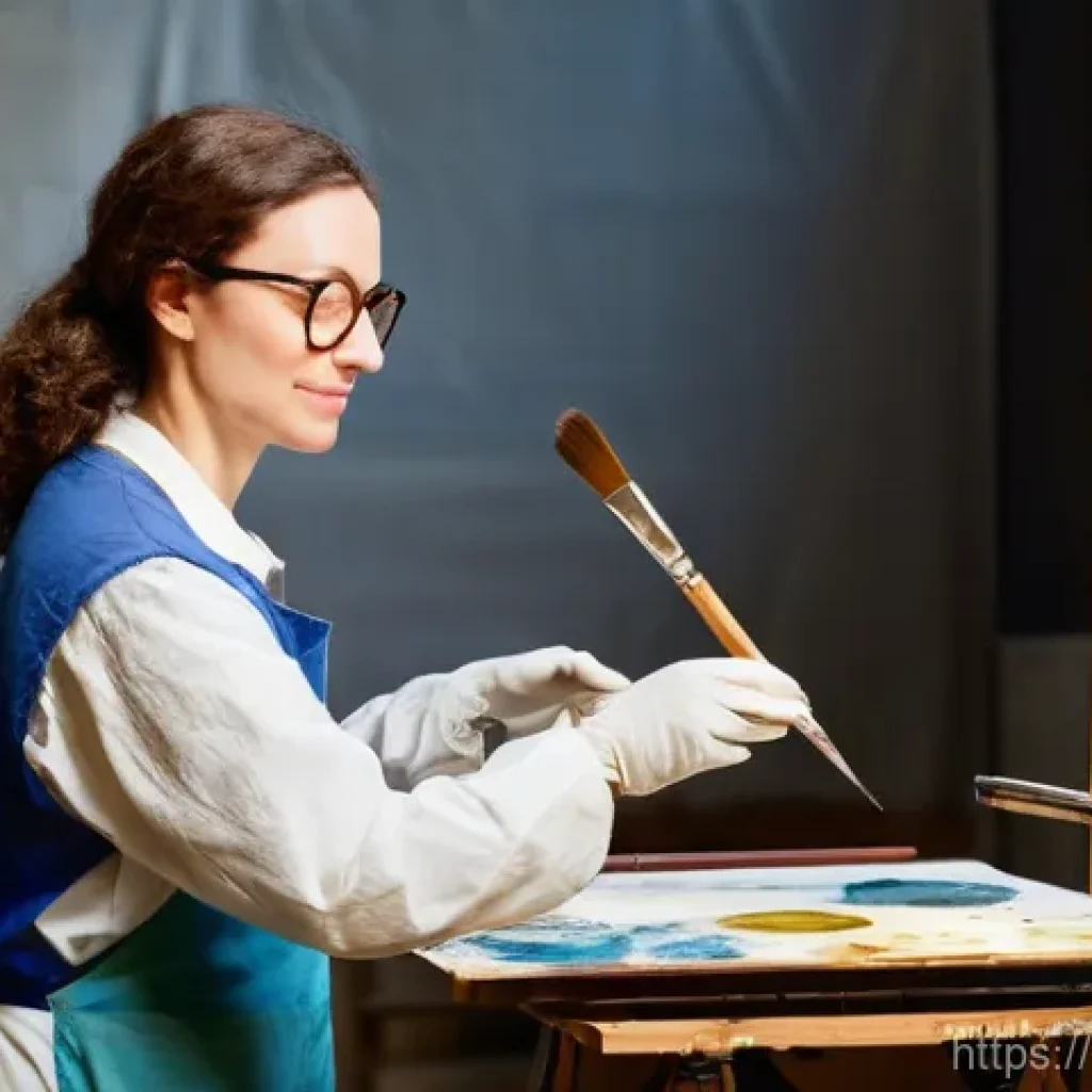문화재수리기술자 자격증과 경력 전환 가능성 - **Prompt 1: The Art and Science of Painting Restoration in a Parisian Atelier**
    "A highly skille...
